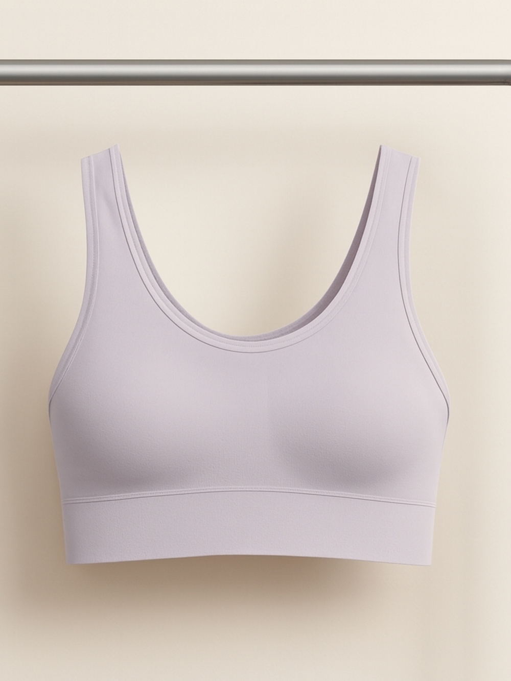 Secret Treasures Scoop Neck Seamless Wireless Bra - Lilac